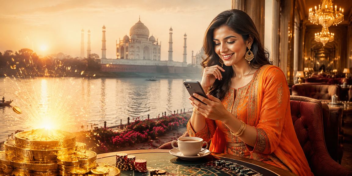 Taj Mahal symbolizing cultural richness and balance alongside responsible gaming