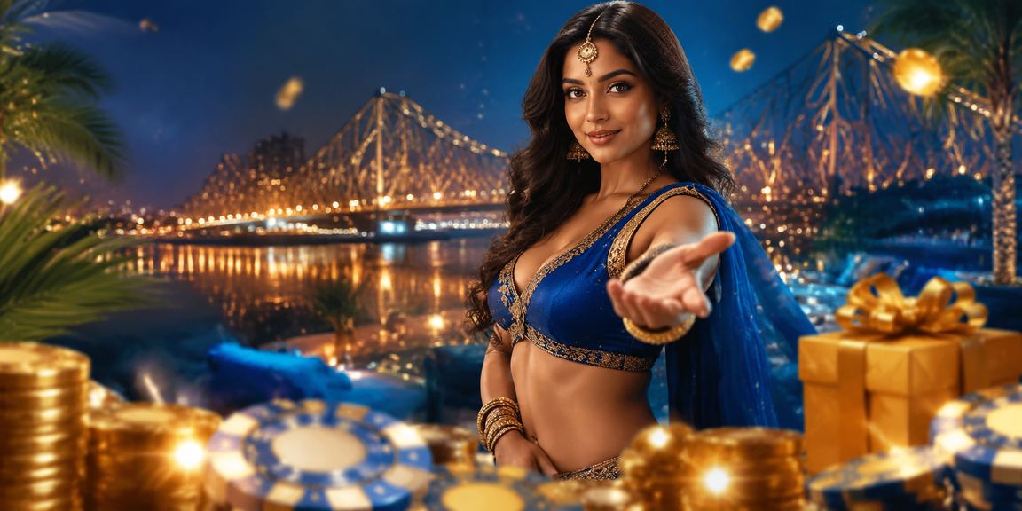 Kolkata Howrah Bridge with vibrant casino and Bollywood atmosphere
