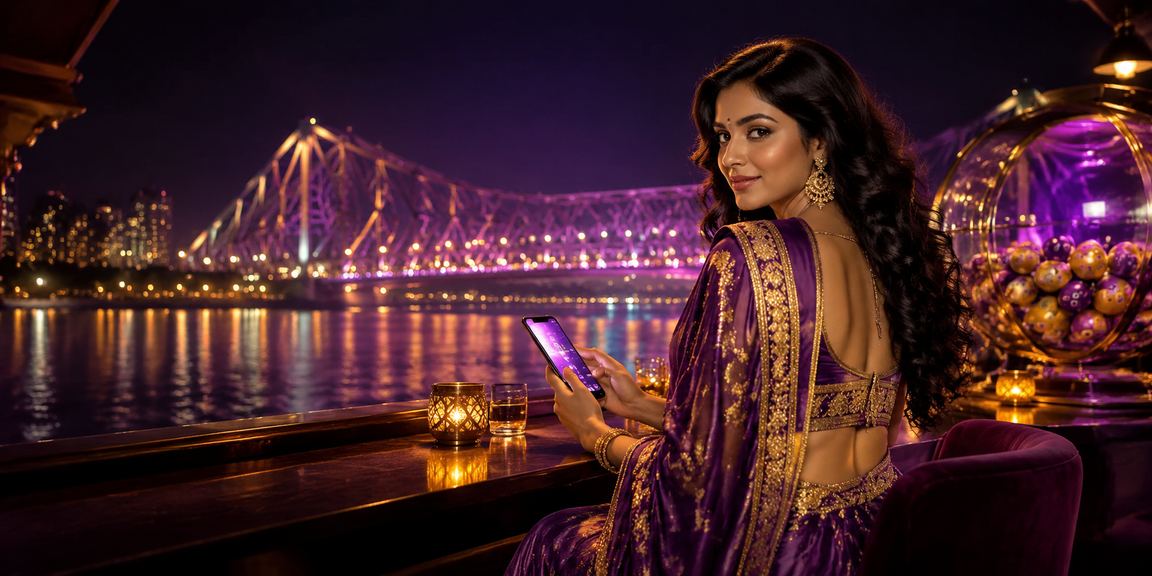 Kolkata Howrah Bridge with lottery and entertainment highlights in India